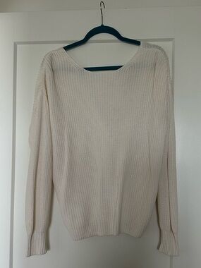 Cream Knit Women's Sweater